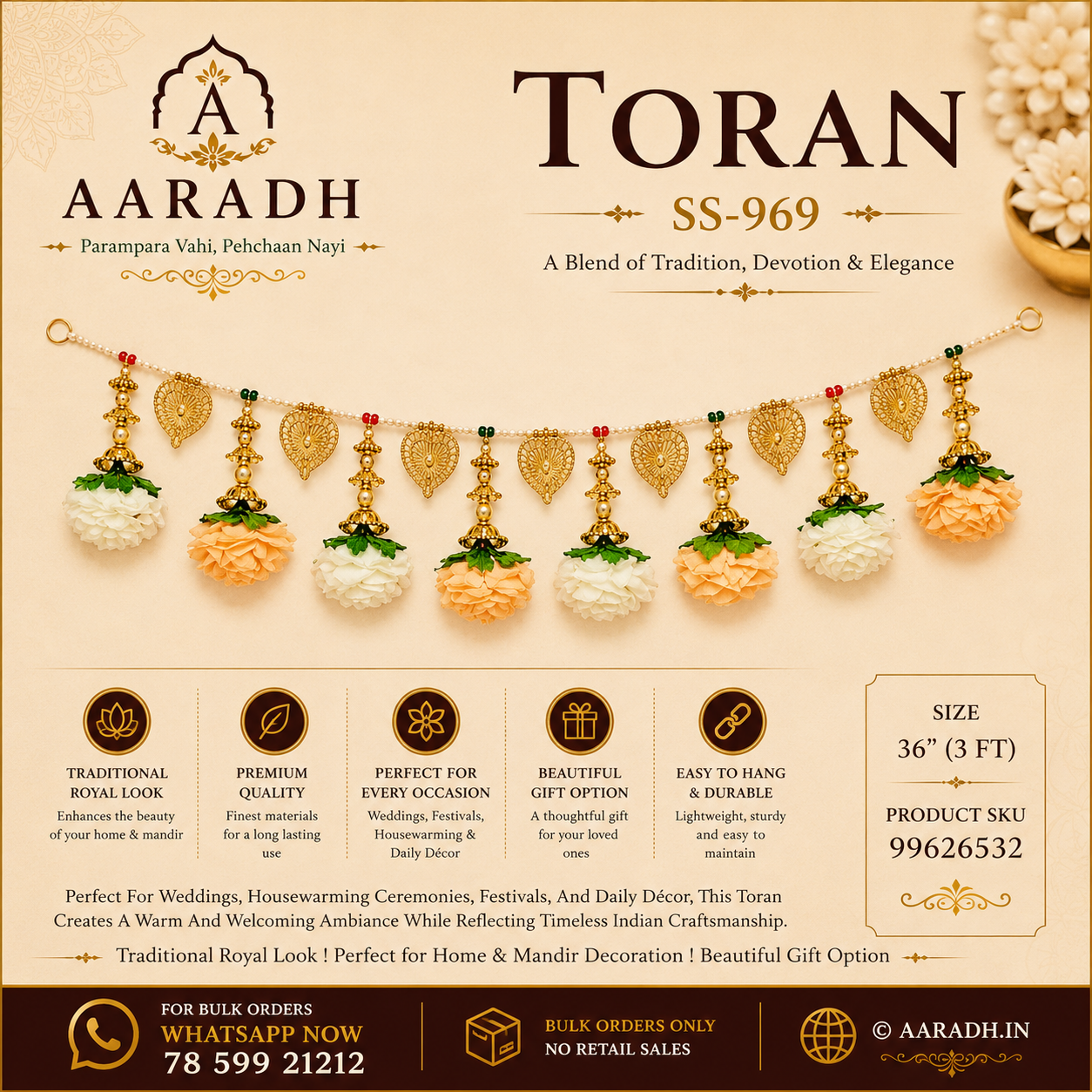 Aaradh Premium Decorative Toran – SS-969